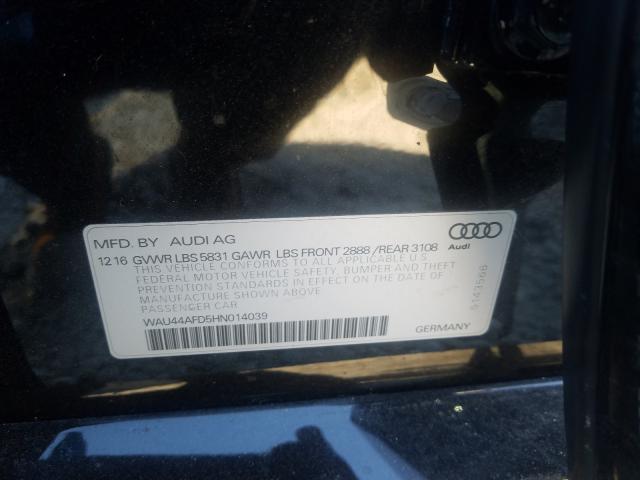 2017 AUDI A8 L QUATT WAU44AFD5HN014039