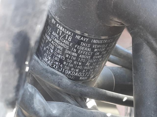 2019 KAWASAKI EX650 J JKAEXEJ19KDA03722