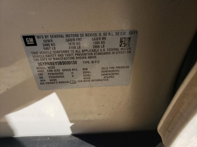2011 CADILLAC SRX PERFOR 3GYFNBEY5BS609130