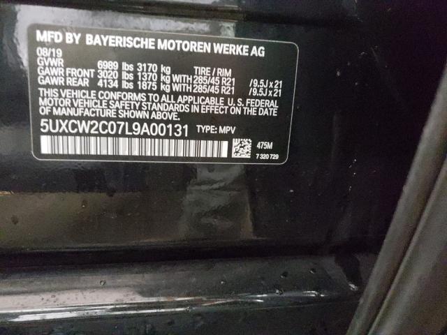 2020 BMW X7 XDRIVE4 5UXCW2C07L9A00131