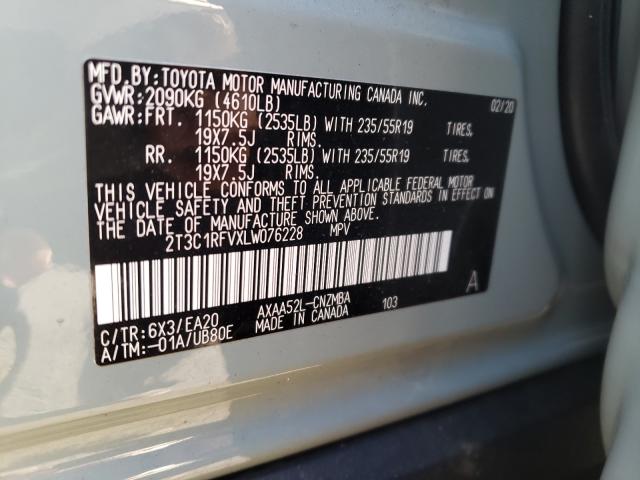 2020 TOYOTA RAV4 XLE P - 2T3C1RFVXLW076228