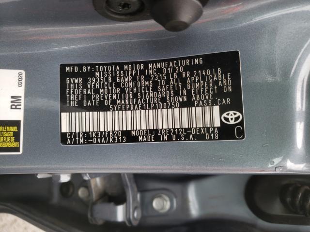 2020 TOYOTA COROLLA LE - 5YFEPRAE1LP100750