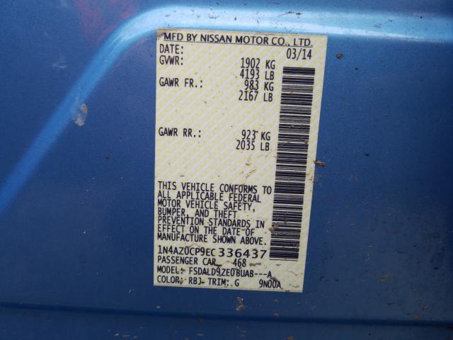 2014 NISSAN LEAF S 1N4AZ0CP9EC336437