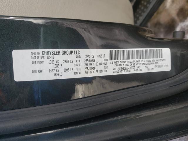 2011 DODGE GRAND CARA 2D4RN3DG6BR616377