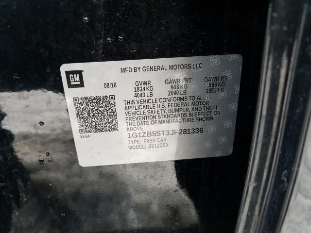 2018 CHEVROLET MALIBU LS 1G1ZB5ST3JF281336