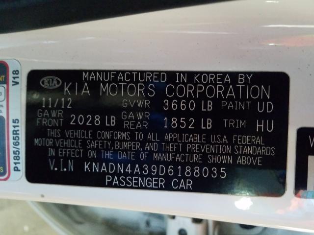 2013 KIA RIO EX KNADN4A39D6188035