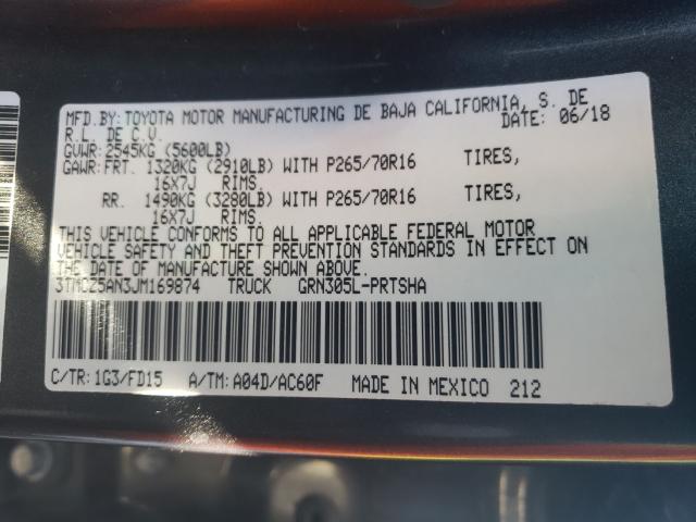 2018 TOYOTA TACOMA DOU - 3TMCZ5AN3JM169874