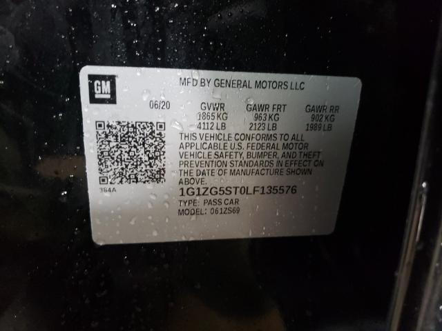 2020 CHEVROLET MALIBU RS 1G1ZG5ST0LF135576
