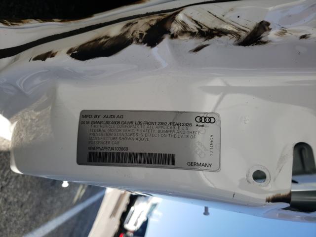 2018 AUDI A5 PREMIUM WAUPNAF57JA103868