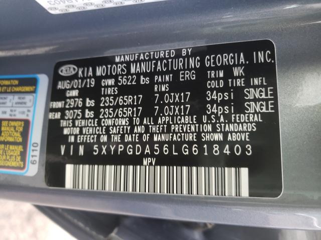 2020 KIA SORENTO S - 5XYPGDA56LG618403