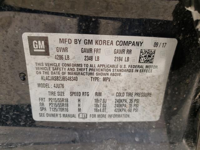 2018 BUICK ENCORE PRE KL4CJASB2JB548340
