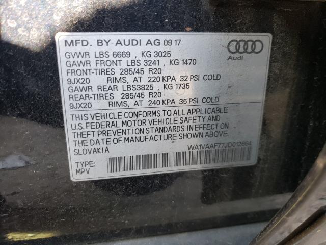2018 AUDI Q7 PRESTIG WA1VAAF77JD012664