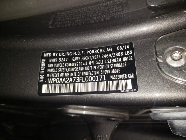 2015 PORSCHE PANAMERA 2 WP0AA2A73FL000171