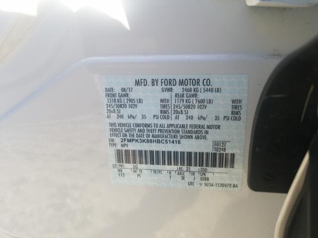 2017 FORD EDGE TITAN 2FMPK3K88HBC51416