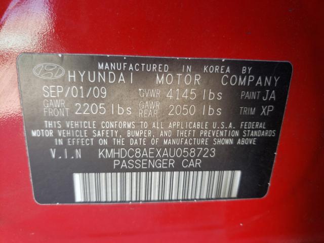 2010 HYUNDAI ELANTRA TO KMHDC8AEXAU058723