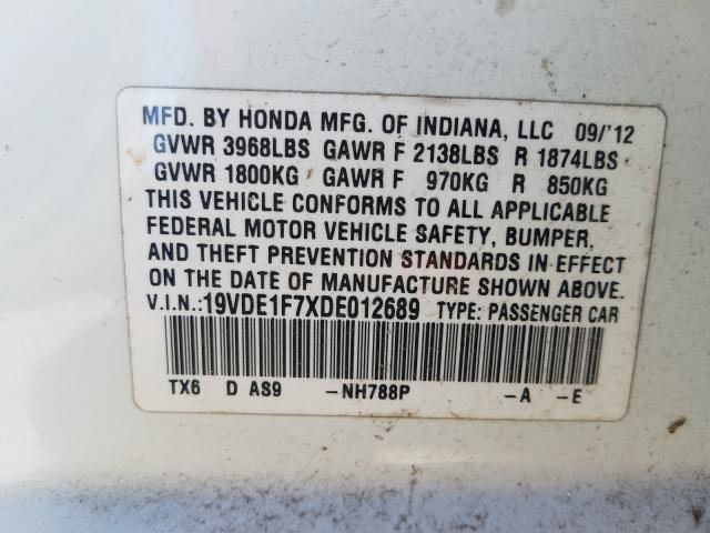 2013 ACURA ILX 20 TEC 19VDE1F7XDE012689