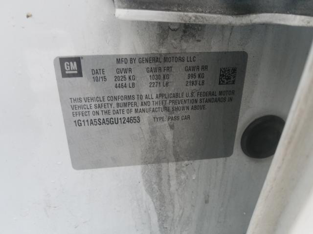 2016 CHEVROLET MALIBU LIM 1G11A5SA5GU124653