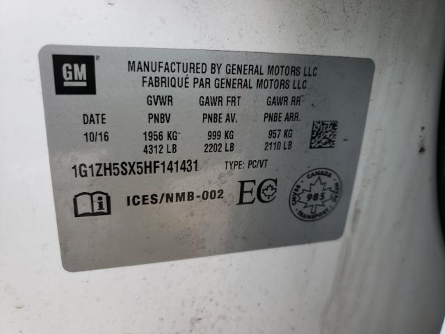 2017 CHEVROLET MALIBU PRE 1G1ZH5SX5HF141431