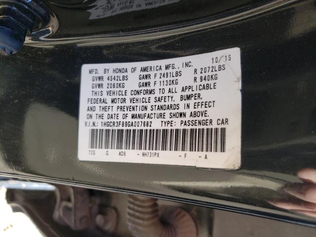 2016 HONDA ACCORD EXL 1HGCR3F89GA007682