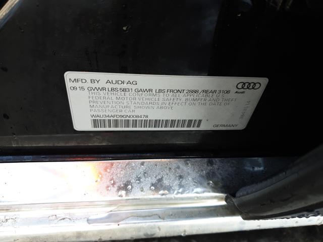 2016 AUDI A8 L QUATT WAU34AFD9GN008478