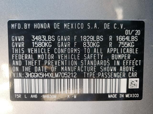 2020 HONDA FIT LX 3HGGK5H4XLM705212