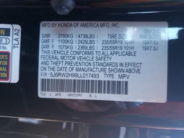 2020 HONDA CR-V TOURI 5J6RW2H99LL017493