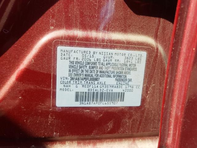 2015 NISSAN SENTRA S - 3N1AB7AP0FL655907