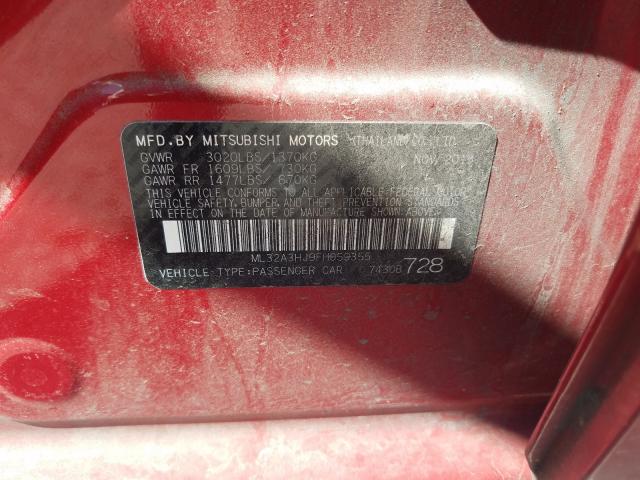 2015 MITSUBISHI MIRAGE DE ML32A3HJ9FH059355