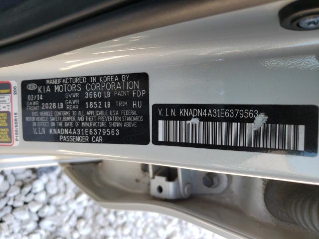 2014 KIA RIO EX KNADN4A31E6379563
