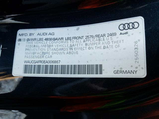 2014 AUDI S5 PREMIUM WAUCGAFR0EA006867