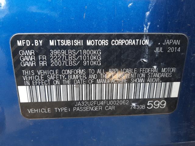 2015 MITSUBISHI LANCER ES JA32U2FU4FU002062