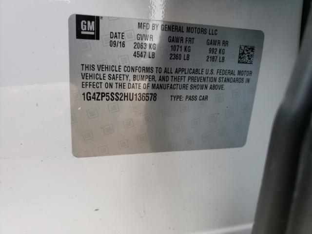 2017 BUICK LACROSSE E 1G4ZP5SS2HU136578