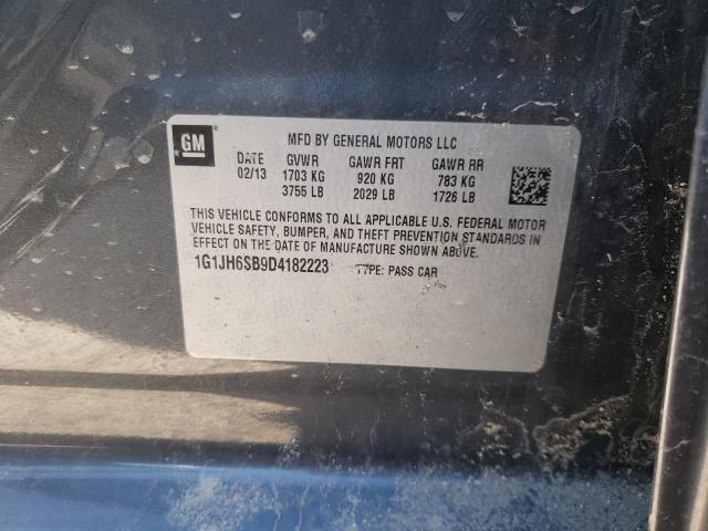 2013 CHEVROLET SONIC RS 1G1JH6SB9D4182223
