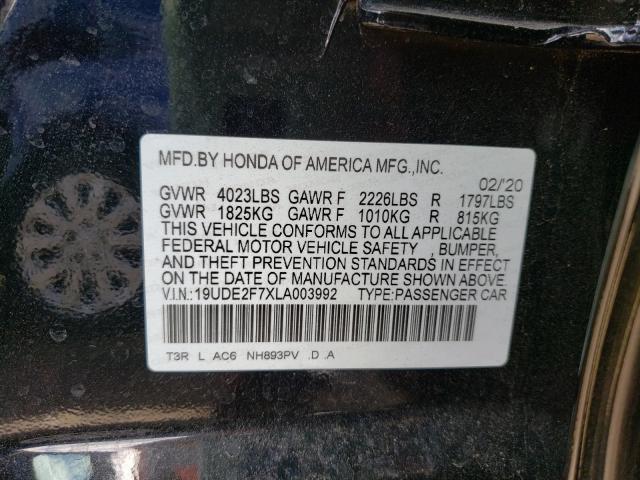 2020 ACURA ILX PREMIU 19UDE2F7XLA003992