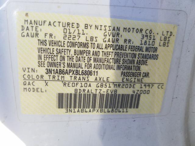 2011 NISSAN SENTRA 2.0 - 3N1AB6APXBL680611