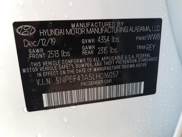 2020 HYUNDAI SONATA SEL 5NPEF4JA5LH016057