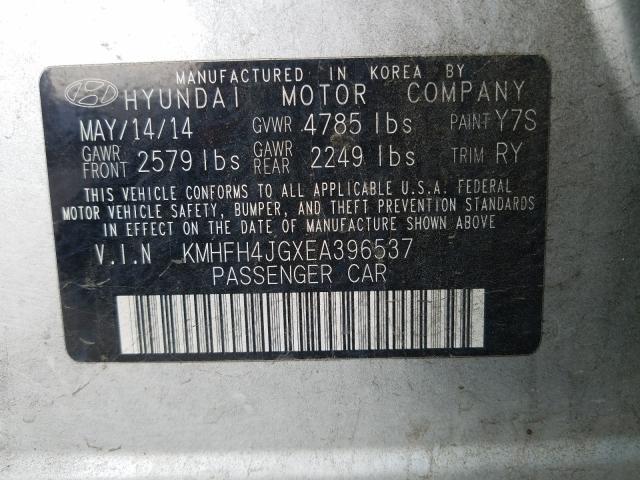 2014 HYUNDAI AZERA GLS - KMHFH4JGXEA396537