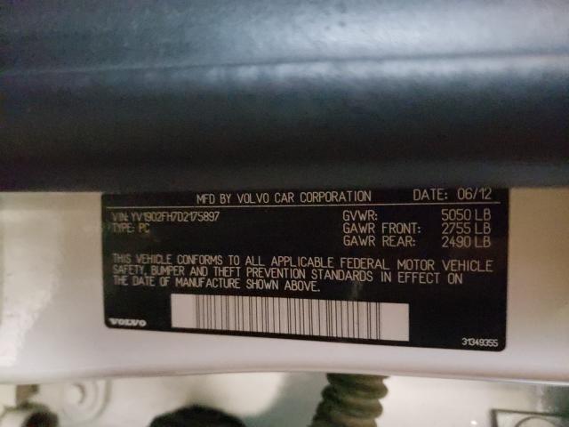 2013 VOLVO S60 T6 YV1902FH7D2175897