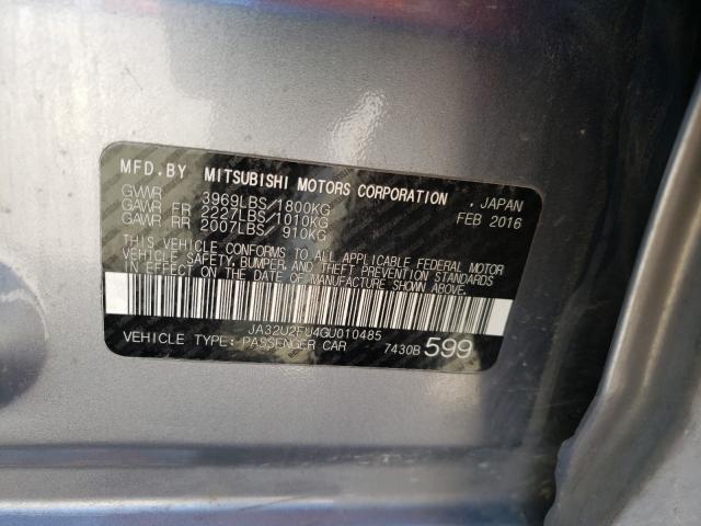 2016 MITSUBISHI LANCER ES JA32U2FU4GU010485