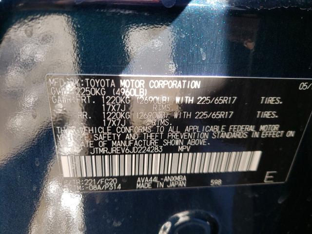 2018 TOYOTA RAV4 HV LE JTMRJREV6JD224283