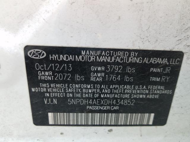2013 HYUNDAI ELANTRA GL - 5NPDH4AEXDH434852