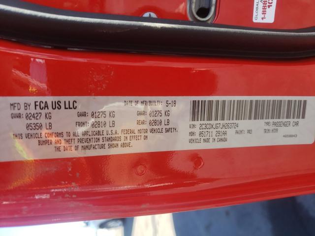 2018 DODGE CHARGER GT 2C3CDXJG7JH263724