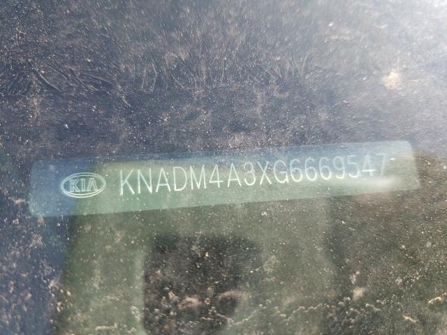 2016 KIA RIO KNADM4A3XG6669547