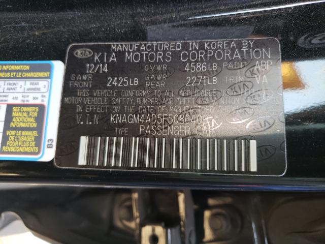 2015 KIA OPTIMA HYB KNAGM4AD5F5086409