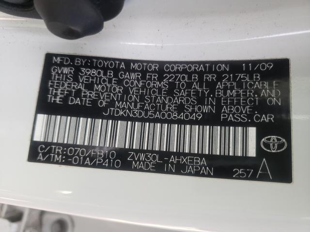 2010 TOYOTA PRIUS - JTDKN3DU5A0084049