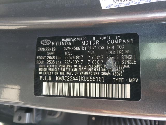 2019 HYUNDAI TUCSON SE KM8J23A41KU956161