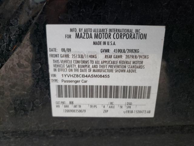 2010 MAZDA 6 S 1YVHZ8CB4A5M08455