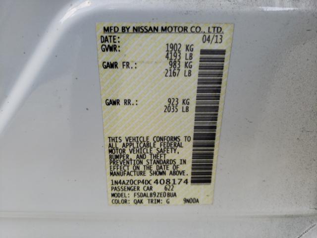 2013 NISSAN LEAF S 1N4AZ0CP4DC408174