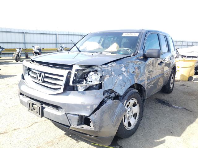2013 HONDA PILOT LX 5FNYF3H24DB014192