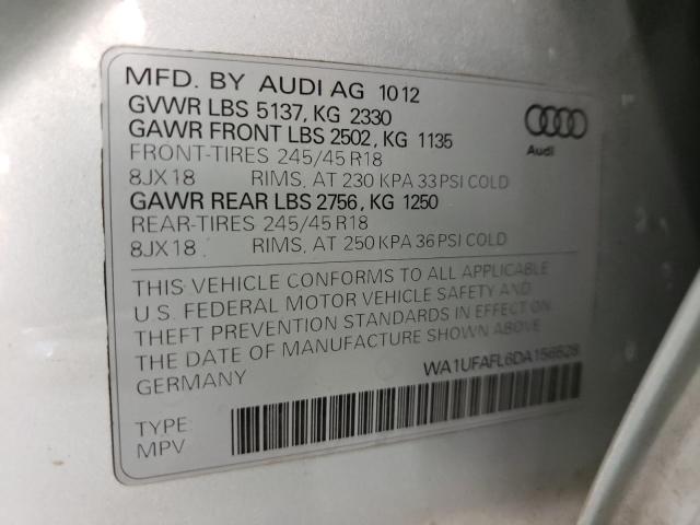 2013 AUDI A4 ALLROAD WA1UFAFL6DA156528